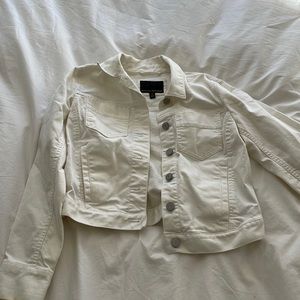 Banana Republic White Jean Jacket